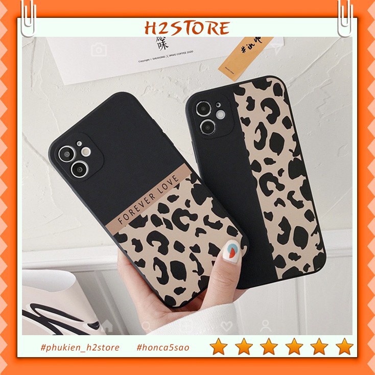 Ốp lưng thời trang in hình da báo cho iphone 6 s plus 7 8 plus Xr X s max 11 11 pro max 12mini 12 pro max Se2