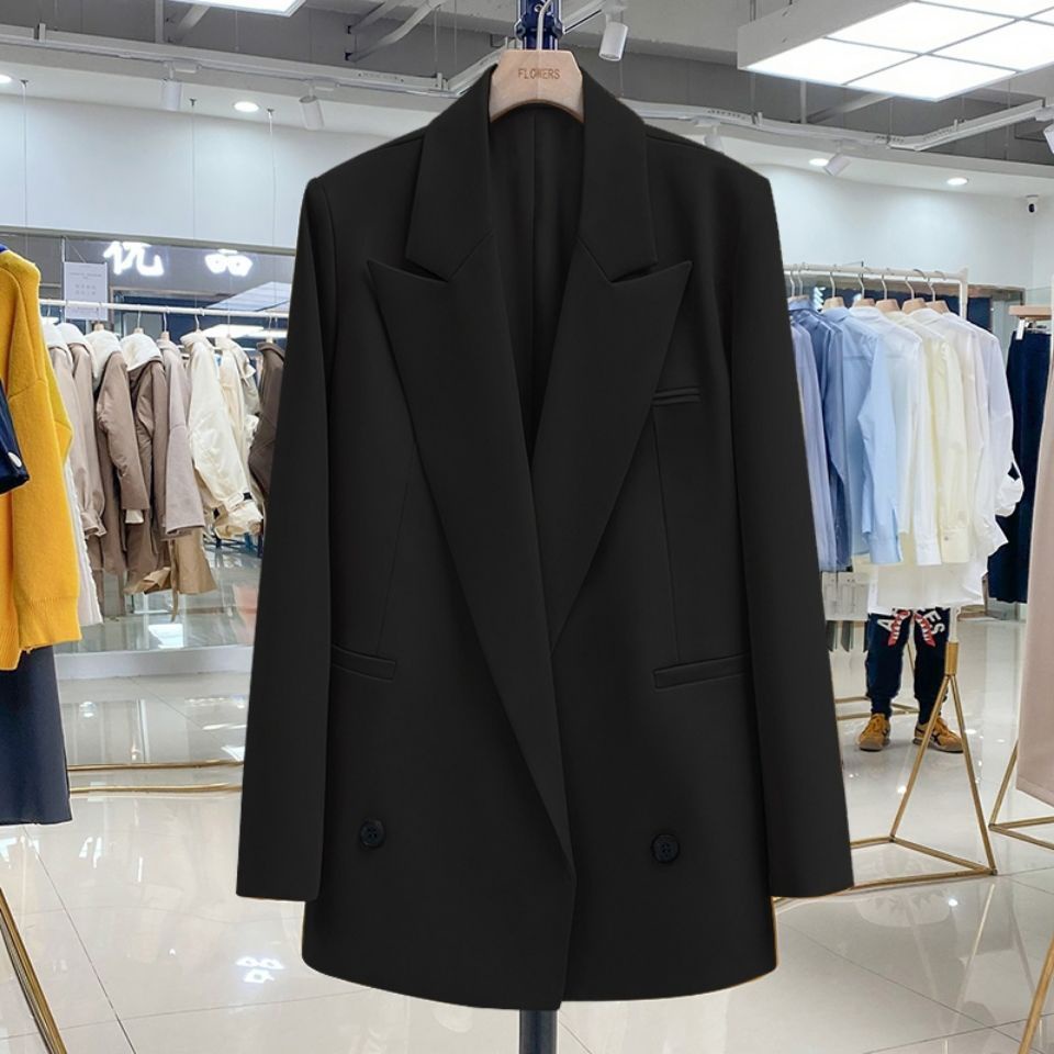 Aso Áo Khoác Vest Nhỏ Màu Đen Thời Trang Xuân Thu 2022 Cho Nữ