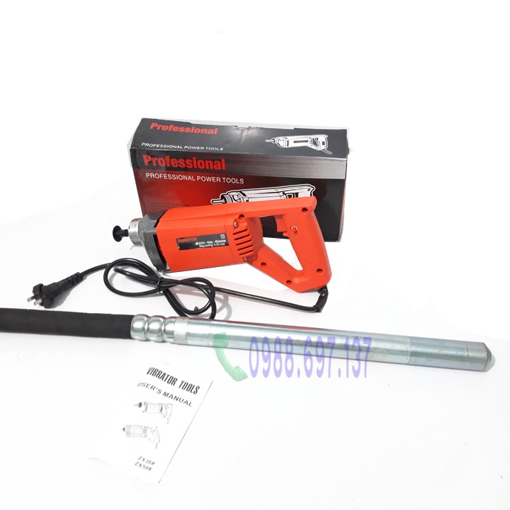 Máy đầm bê tông cầm tay Professional 800W + dây dầm 1m2