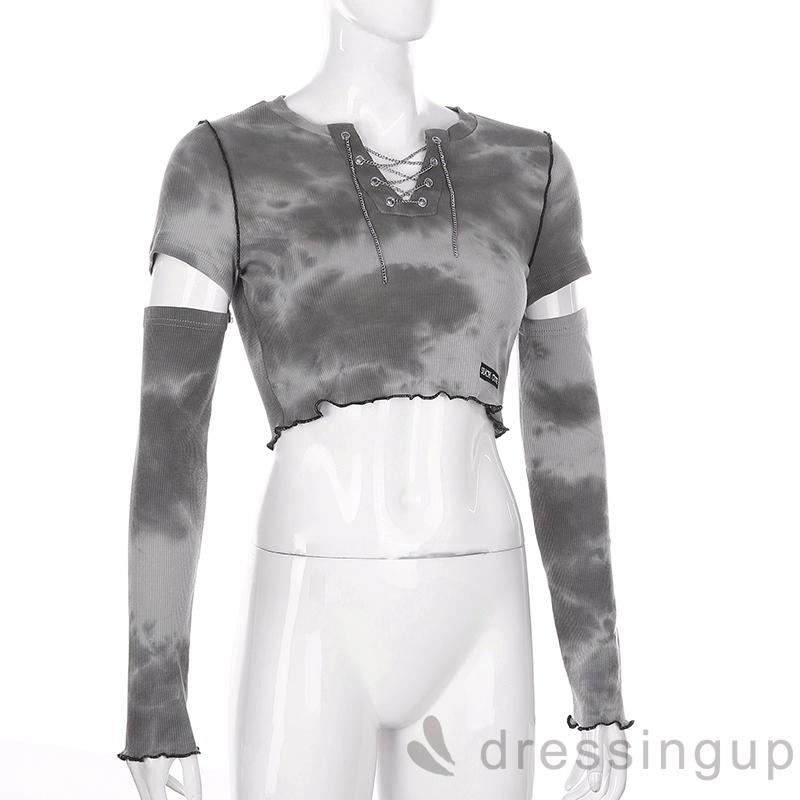  Áo Thun Nữ Dài Tay Cổ Chữ V Màu Sắc Độc Đáo | BigBuy360 - bigbuy360.vn