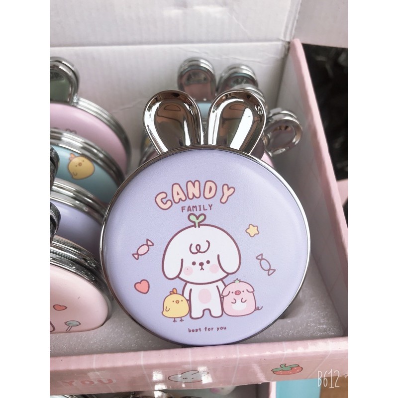 Gương hai mặt tai thỏ/gấu