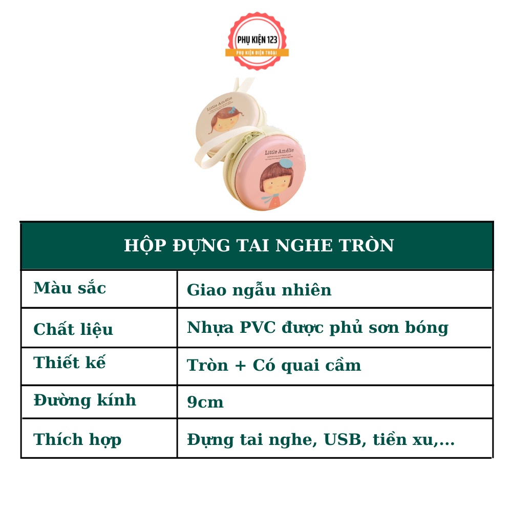 HỘP ĐỰNG TAI NGHE, DÂY SẠC SIÊU TIỆN LỢI