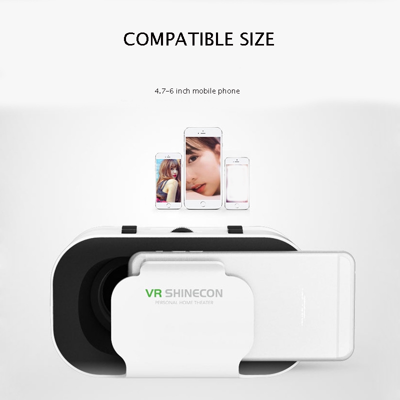 HỘP VR SHINECON 5 Kính VR nhỏ Kính 3D Kính thực tế ảo Tai nghe VR cho điện thoại thông minh Google tông