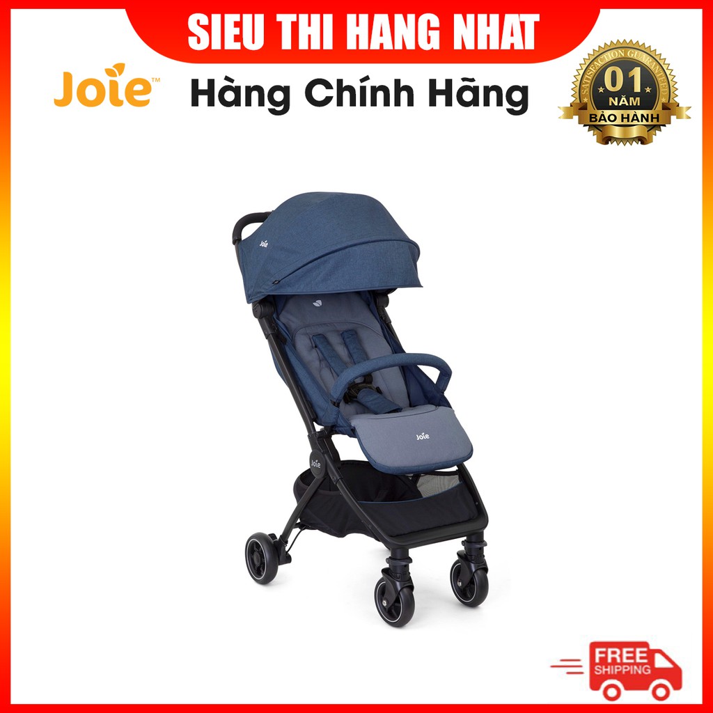 Xe đẩy trẻ em Joie Pact W/ RC&ADPT&TB cho trẻ sơ sinh, giúp bé ngồi thoải mái, có thanh chắn an toàn có thể tháo rời