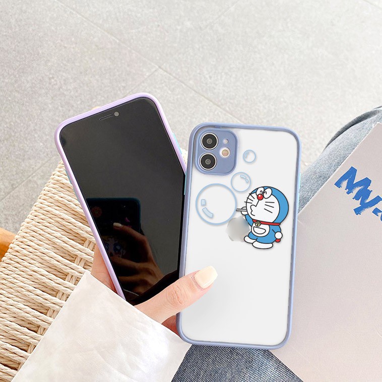 Ốp lưng iphone Doraemon Big Ball nhám viền nổi cong 6/6plus/6s/6splus/7/7plus/8/8plus/xr/xs/11/12/13/pro/max/plus/promax