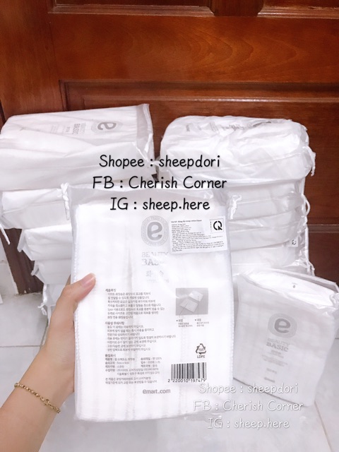 Bông Tẩy Trang Emart 222 Miếng | BigBuy360 - bigbuy360.vn