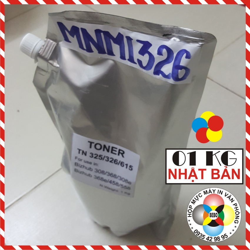Mực máy photocopy Konica Minolta Bizhub 368E, 308E, 367, 306i, 287, 165, 206, 266, 226, 226nv, 205i, 225i , Gói 01 KG.