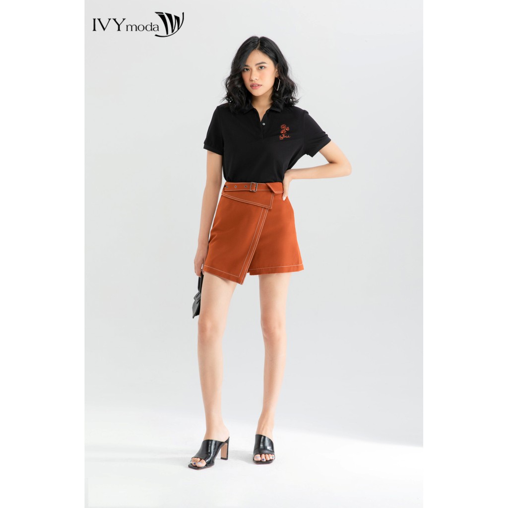 [Mã WABRSALE11 - 10% - ĐH từ 250K]Áo polo nữ thêu hình IVY moda MS 57T0032 | BigBuy360 - bigbuy360.vn