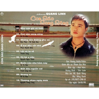 đĩa cd nhạc quang linh 1