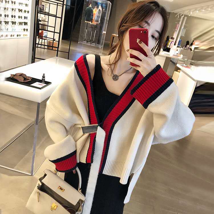 Áo khoác cardigan dáng rộng tay dài thời trang mùa thu cho nữ