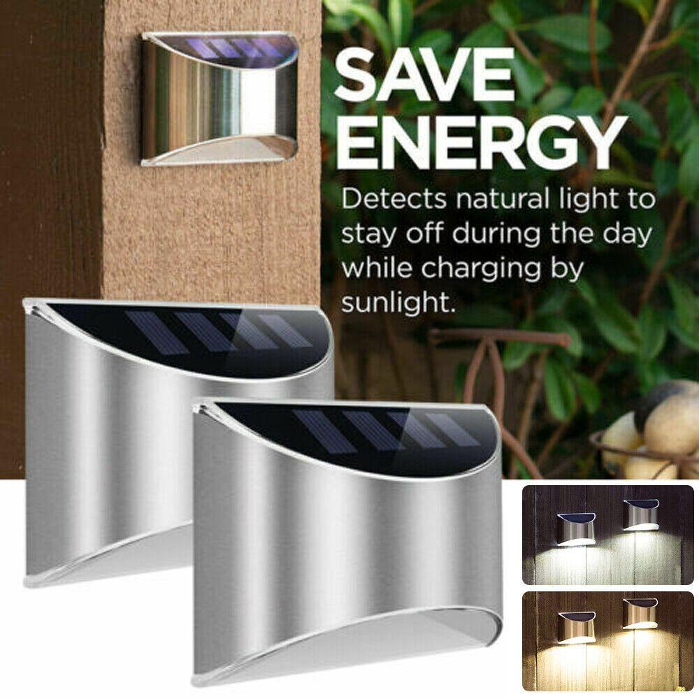 KRNY Đèn Led Năng Lượng Mặt Trời Gắn Tường Trang Trí