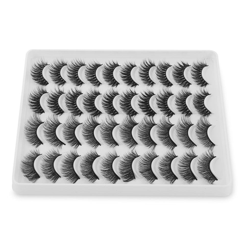 BORAG Set 20 Cặp Lông Mi Giả Thời Trang Dành Cho Nữ