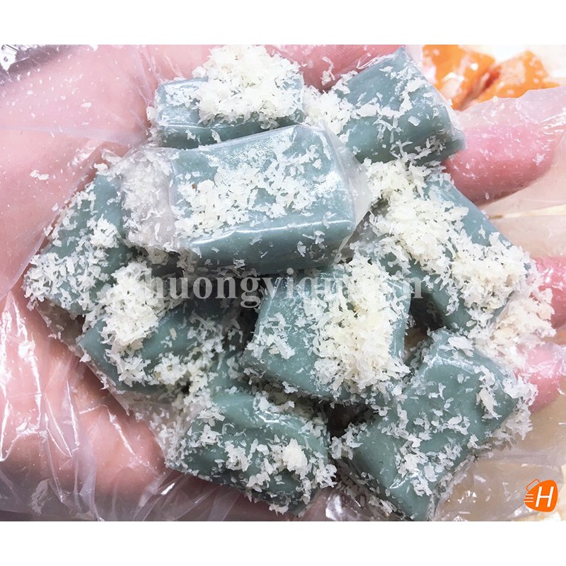 Kẹo Dừa Sáp Hoa Tuyết Vị Đậu Biếc - Hủ 400g - Đặc Sản Xứ Dừa Bến Tre