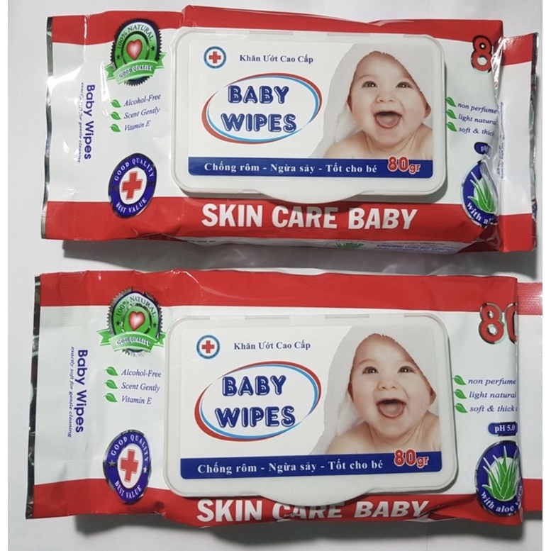 Khăn giấy ướt Baby Wiper - Bịch 80g