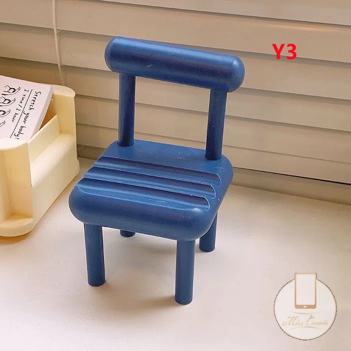 Giá Đỡ Điện Thoại Để Bàn 3 Ngăn Mini Bằng Gỗ Màu Macaron Xinh Xắn Tiện Dụng