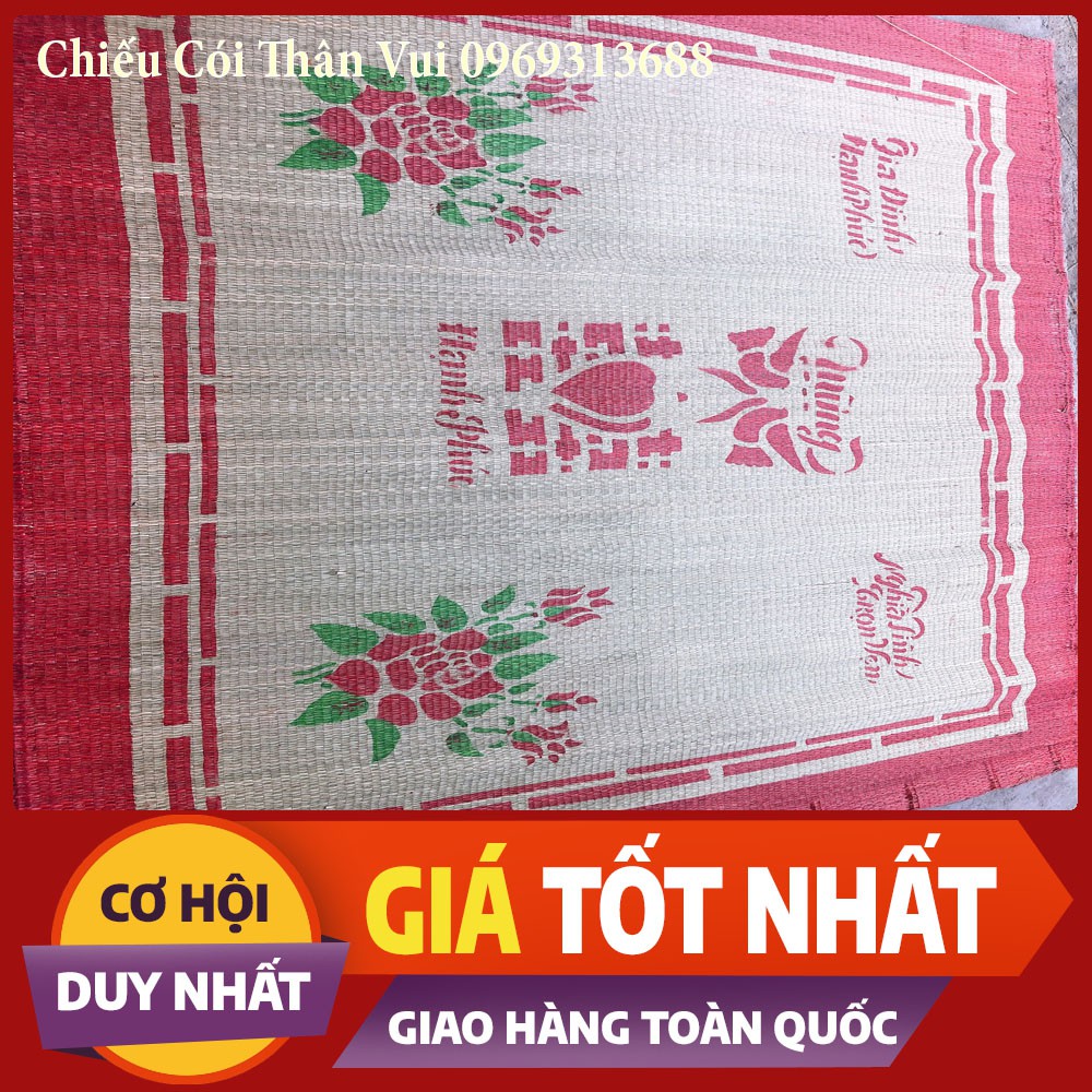 Chiếu Cói ❤️FREESHIP❤️Chiếu In Hoa Siêu Rẻ 0,9m/1m/1m2/1m5/1m6