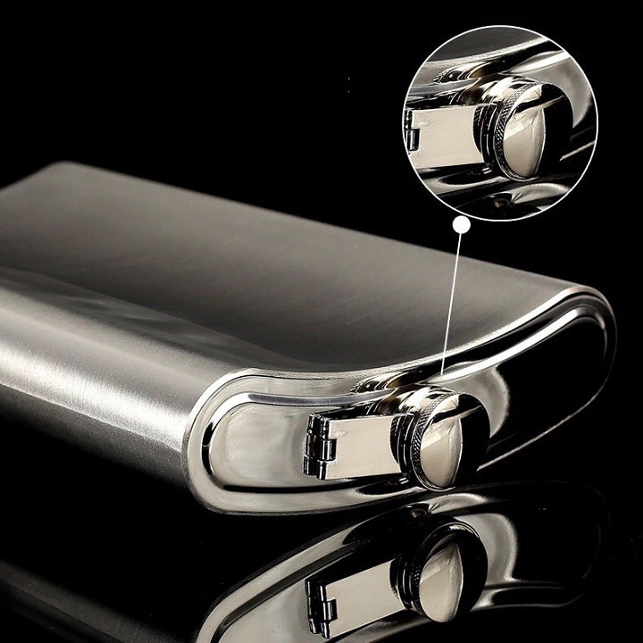 Bình đựng rượu nước inox cccp kèm bao da 1.5 lít shopaha247 dày 0.6 mm | BigBuy360 - bigbuy360.vn