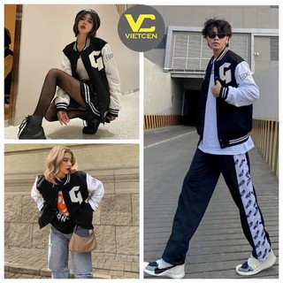 Áo khoác bomber bóng chày G áo khoác dù unisex chống nắng - VIETCEN