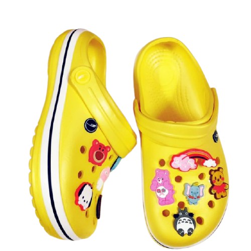 dép cross nam khủng long nenon vàng chanh dép croos nữa khủng long bít đầu hotrend BAN03