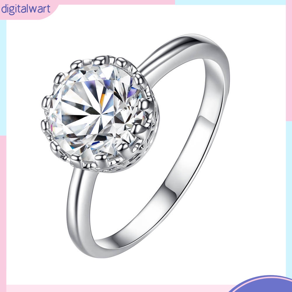 Nhẫn đính hôn cô dâu hình vương miện sang trọng