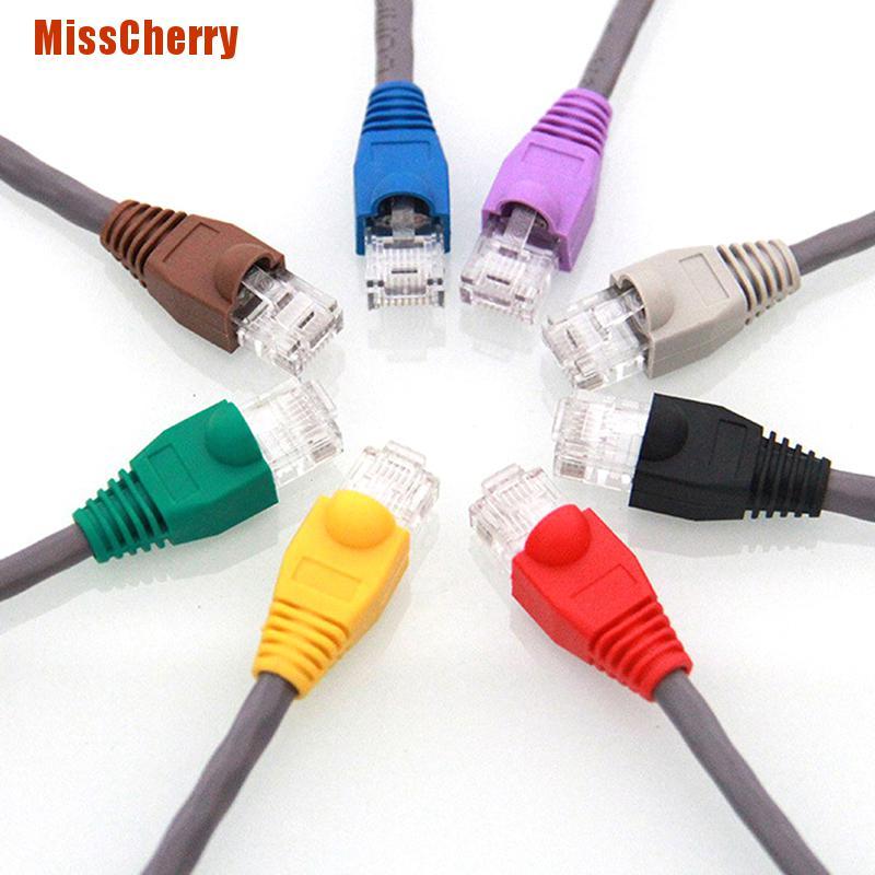 Set 20 Đầu Nối Dây Cáp Mạng Rj45 8p8c Chuyên Dụng Cho Cat 5 / 5e