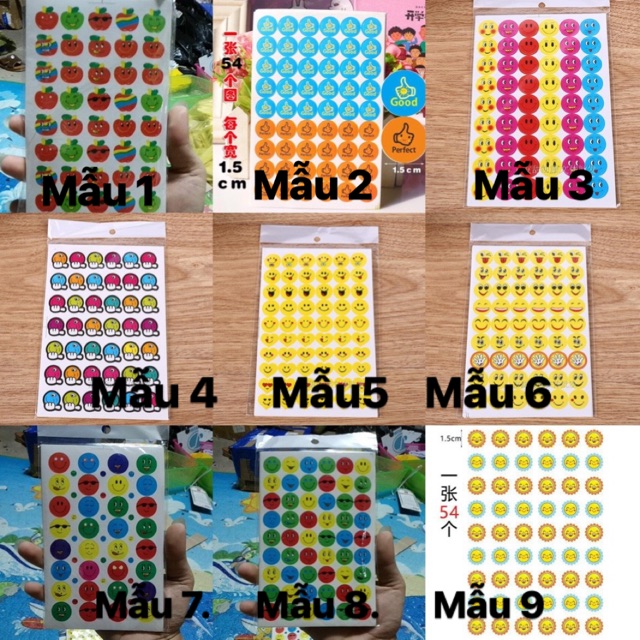 Sticker các mẫu ( bấm vào ảnh để chọn mẫu )