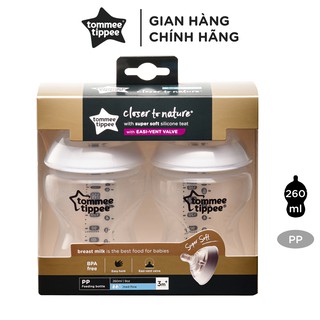 Bình sữa Tommee Tippee Closer to Nature PPSU 260ml bộ 2 bình
