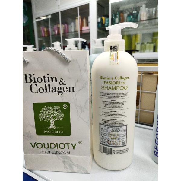 Lẻ dầu gội hoặc dầu xả phục hồi và kích thích mọc tóc Biotin & Collagen 500ml - 1000ml