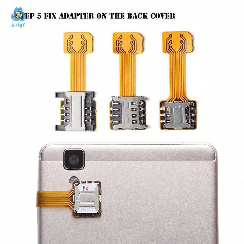 Card Extender Dual SIM Adapter Extension Cable Slot Durable For Mobile Phone Android