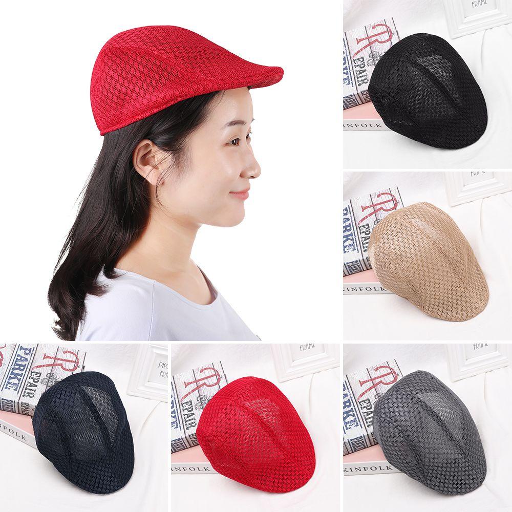 Mũ Beret LUOL Phối Lưới Thoáng Khí Có Thể Điều Chỉnh Cho Nam Và Nữ