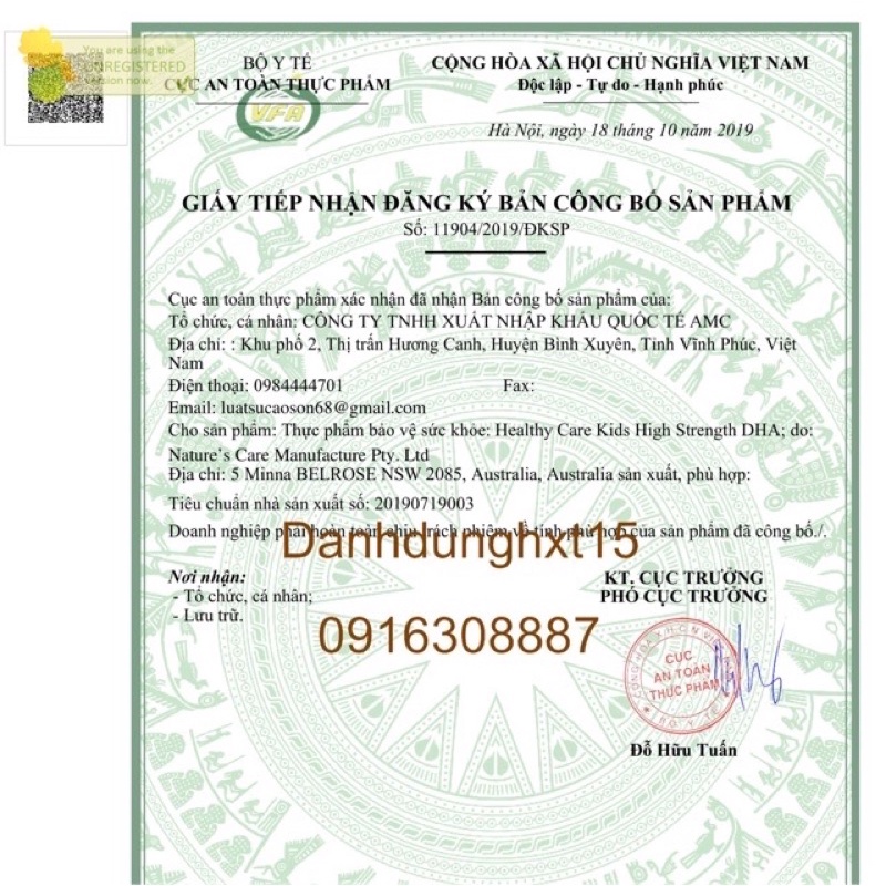 {Giảm giá}(date mơis) DHA/Canxi HealthyCare Úc cho bé từ 4 tháng tuổi, 60 viên