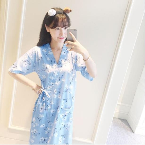 Áo choàng ngủ nữ cotton 🌿 Kimono ngủ mặc nhà nhiều họa tiết dễ thương 🌿 IVY014 ! | BigBuy360 - bigbuy360.vn