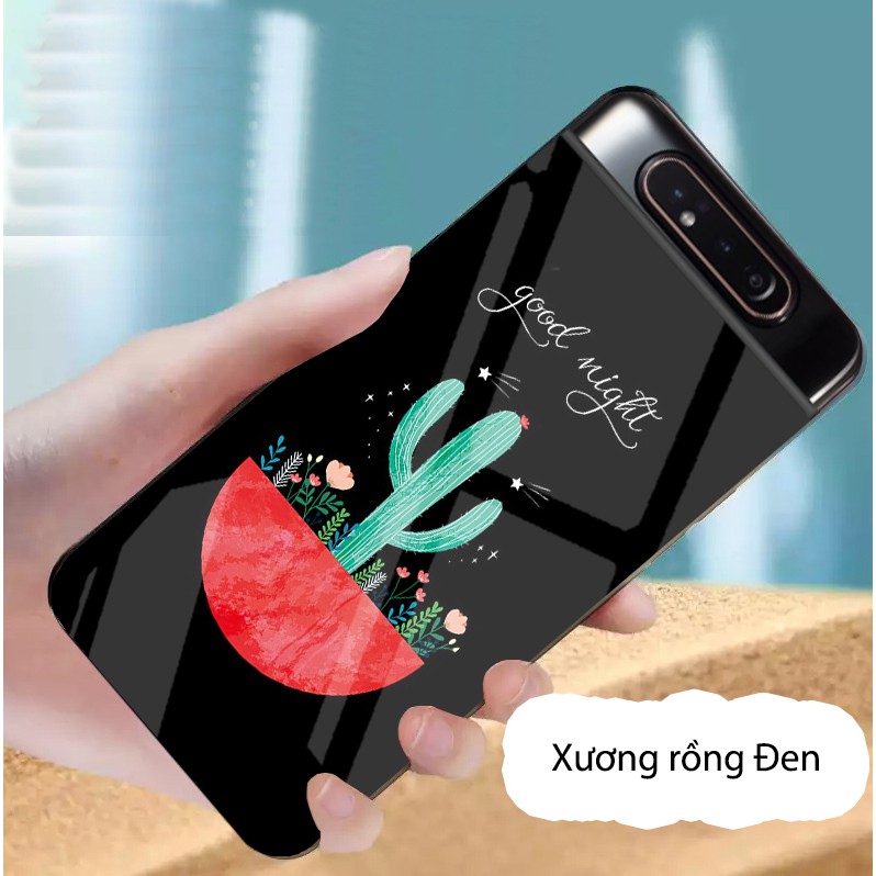 Ốp SAMSUNG A80 mặt kính gương bóng