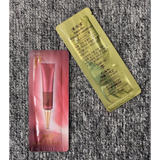 Gói kem chống nhăn khóe mắt whoo đỏ Intensive Wrinkle Concentrate 1ml