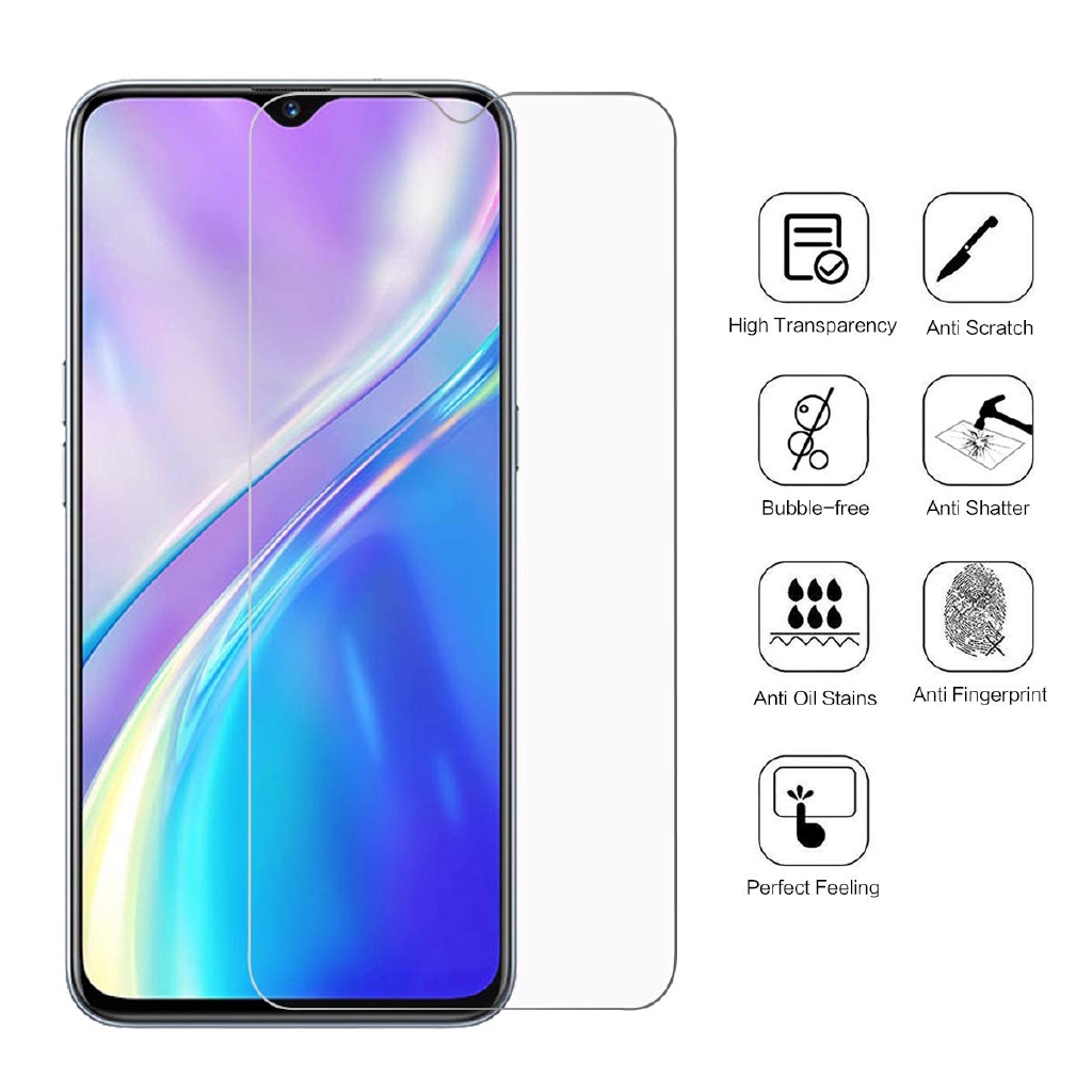 Kính cường lực bảo vệ màn hình cho OPPO Realme 11 C53 C55 C51 C30s C33 C30 C35 C21 C21Y C25Y C20 C25 C25s C11 C12 C15 C17 10 9 9i 8 8i 7 6 5 3 7i 6i Q 5i 5s C3 C2