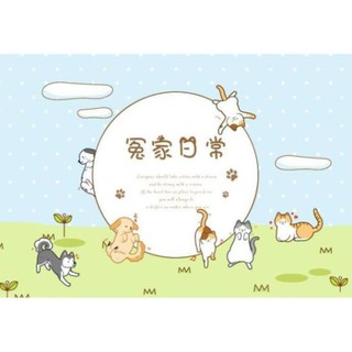 Bộ 46 Sticker Mèo & Chó Hàn Quốc dán trang trí E58