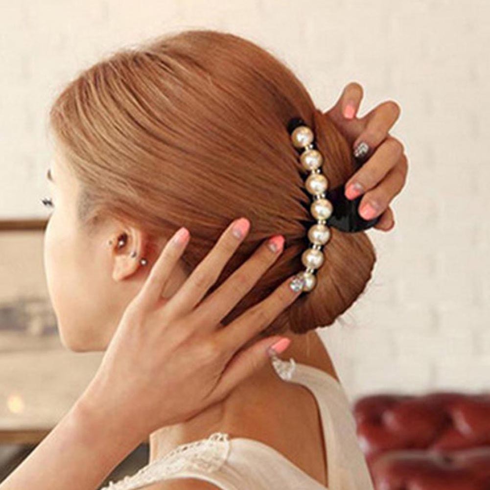 Kẹp tóc đính ngọc trai giả thời trang cho nữ