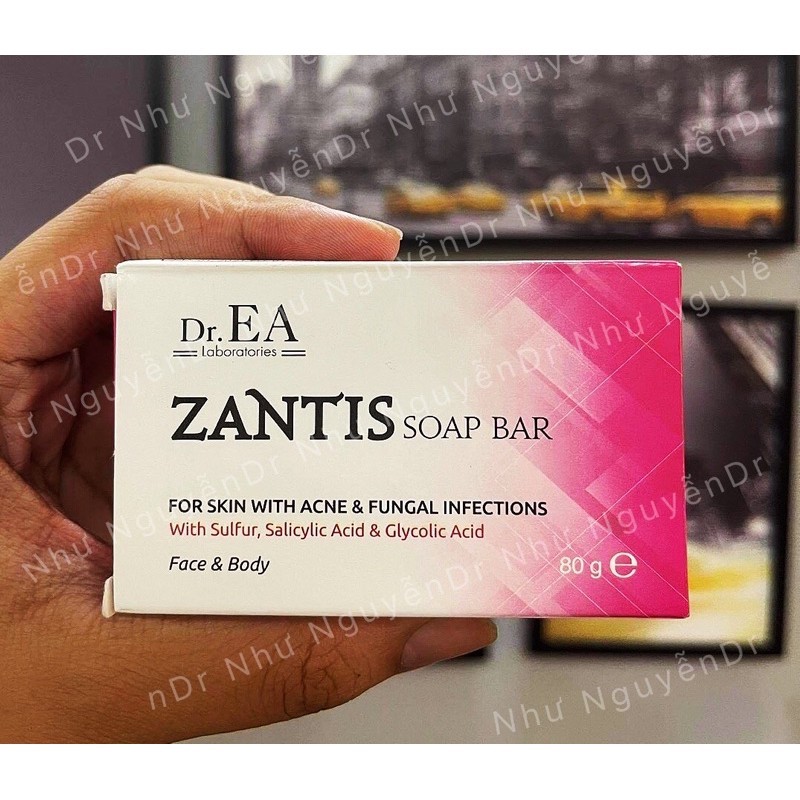 ZANTIS SOAP BAR 80G xà phòng giảm mụn lưng mụn cơ thể