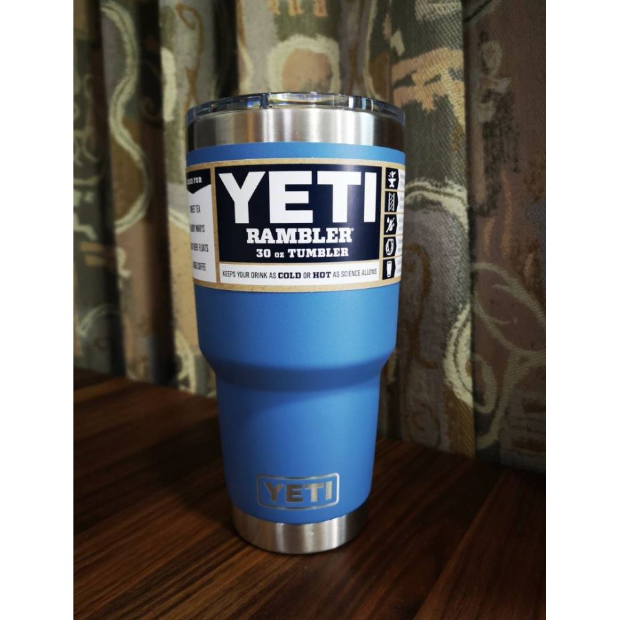 Ly giữ nhiệt YETI 30oz Pacific Blue +Nắp Magslider (900 ml) - Stainless Steel / Thép không gỉ cao cấp - Bill Mĩ