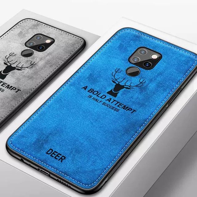 Ốp lưng Huawei Mate 20x chống sốc vải đầu hươu cao cấp
