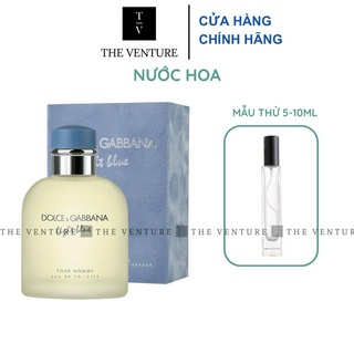 Mẫu thử 5-10ml - nước hoa d&g light blue pour homme edt