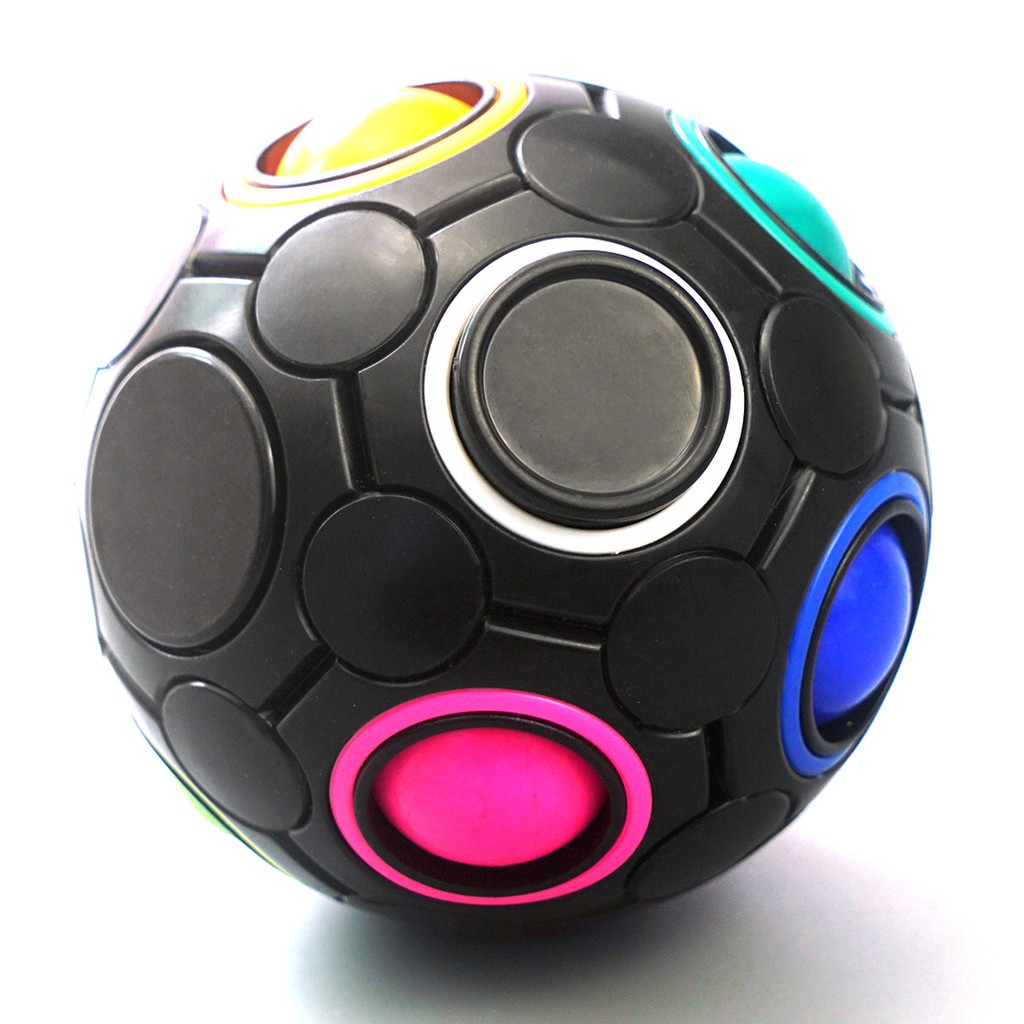 {Quà tặng khẩu tran}Rubik Biến Thể Magic Ball Rotating Bearing Rainbow Ball Brain Power Finger Football - Đồ Chơi trẻ em