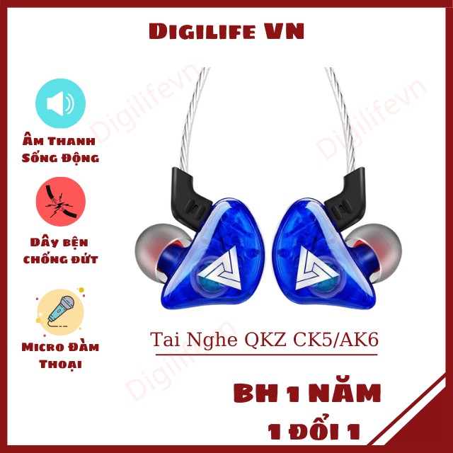 [CÓ MICRO] Tai Nghe Gaming QKZ AK6/CK5 Chống Ồn Chơi Game PUBG Free Fire, Liên Quân, Nghe Nhạc Dance, EDM