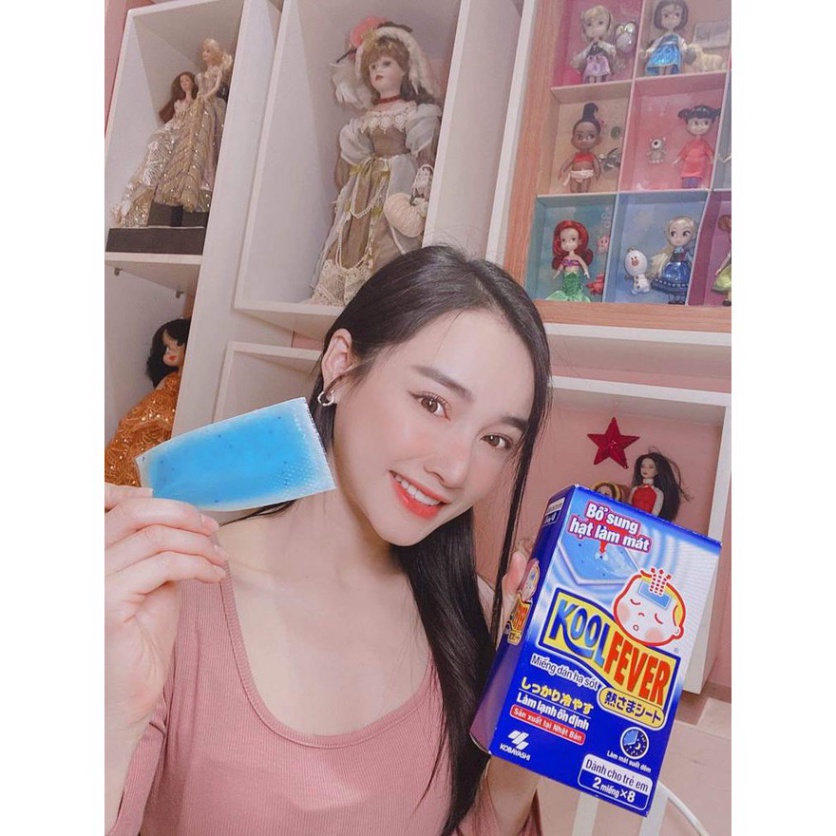 Miếng Dán Giảm Đau, Hạ Sốt, Hạ Nhiệt Nhanh Cho Trẻ Em, Người Lớn Kool Fever Nhật Bản  Hộp 8 gói 16 miếng
