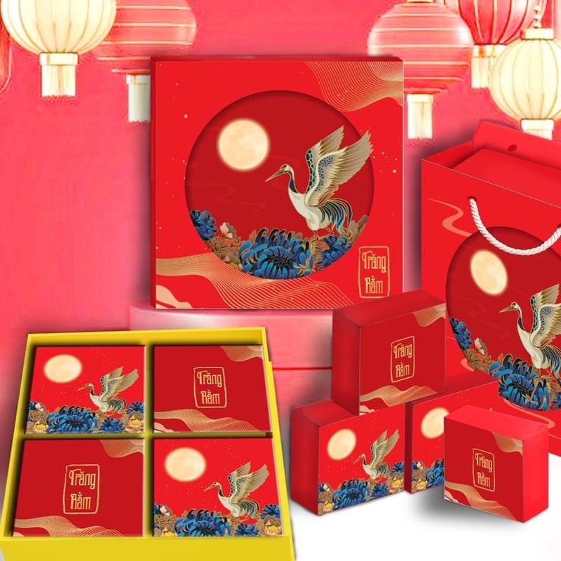 Hộp đựng bánh trung thu 150 - 200g ( 2 bánh và 4 bánh )