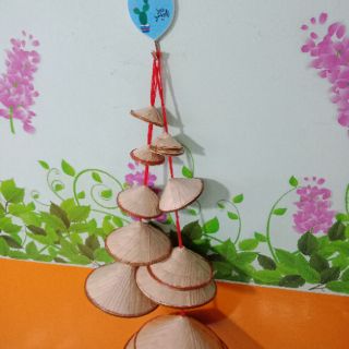 Combo 7 nón lá  treo trang trí  tiểu cảnh