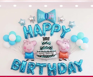 Sét bóng trang trí lợn Peppa