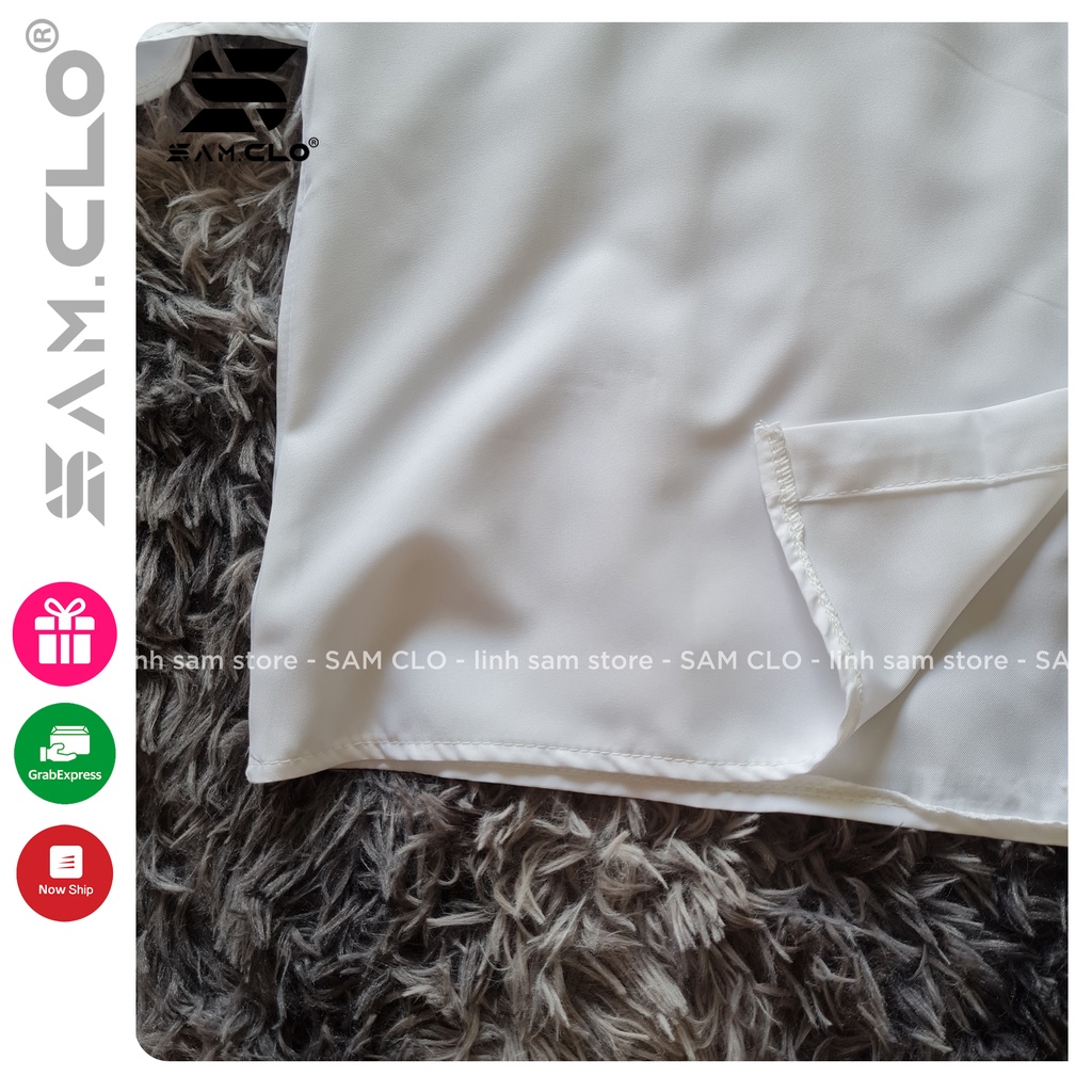 Áo sơ mi học sinh nữ tay ngắn - lỡ, form ulzzang freesize unisex, dáng rộng, mặc đi học, thêu chữ I LOVE YOU 3000 TRẮNG | BigBuy360 - bigbuy360.vn