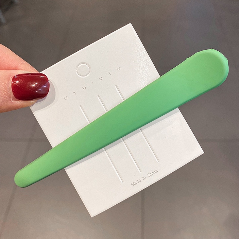 Kẹp tóc acrylic màu kẹo trơn dễ thương cho nữ