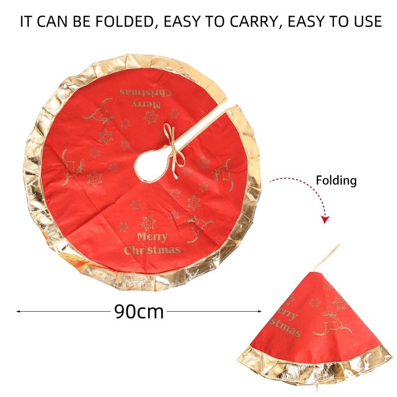 Tấm thảm lót quanh cây thông noel họa tiết bông tuyết dễ thương bắt mắt trang trí giáng sinh